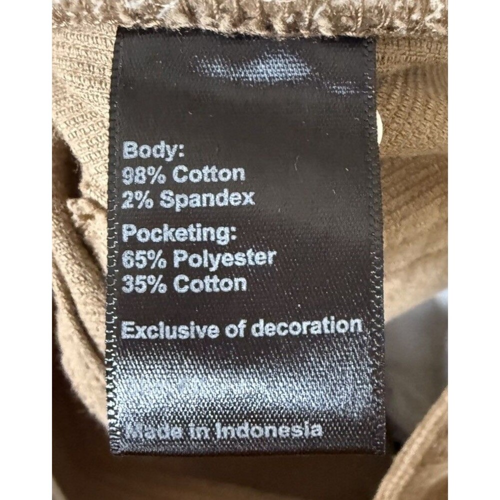 Flint And Tinder Brown Slim Fit Corduroy Men’s Pants Size 32 By 32 - Picture 9 of 10
